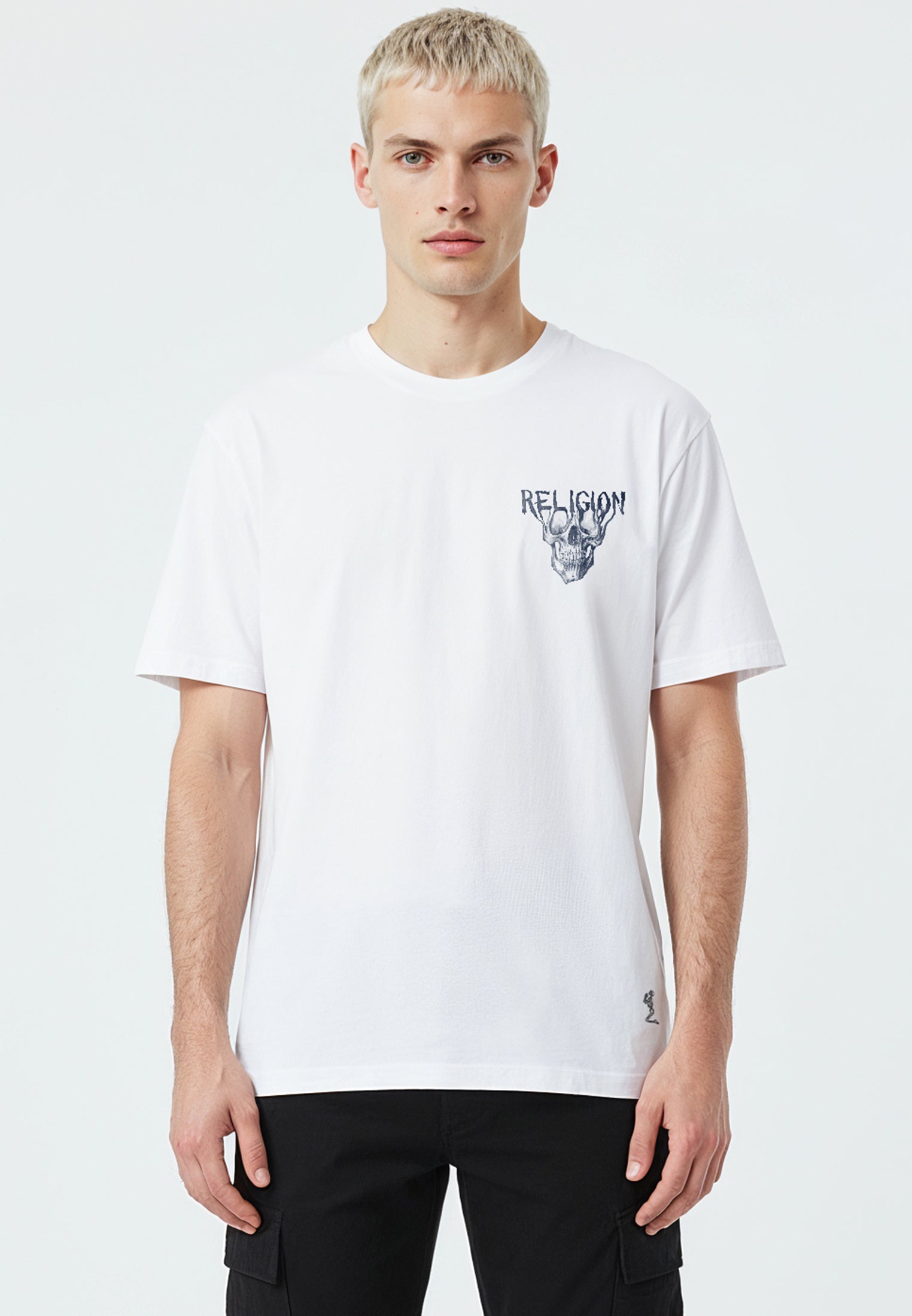 DRIPPING SKULL T-SHIRT WHITE