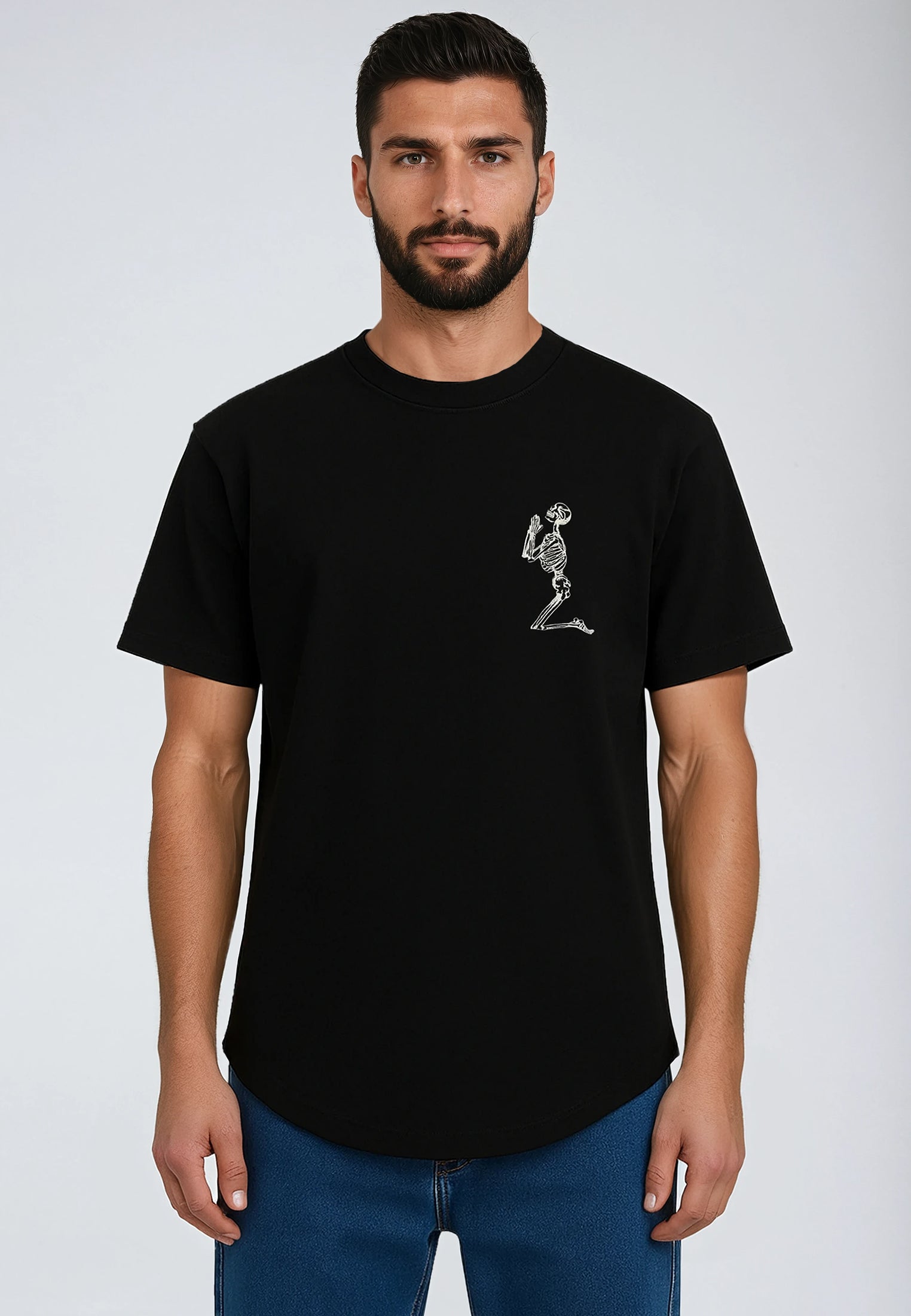 ESSENTIAL BIG SKELETON BLACK T-SHIRT
