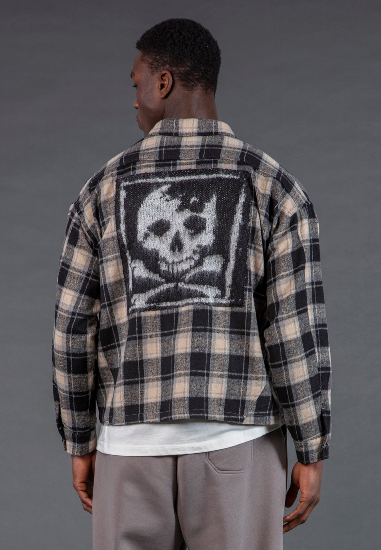 ANTARSIA SKULL SHIRT WHITE & BLACK