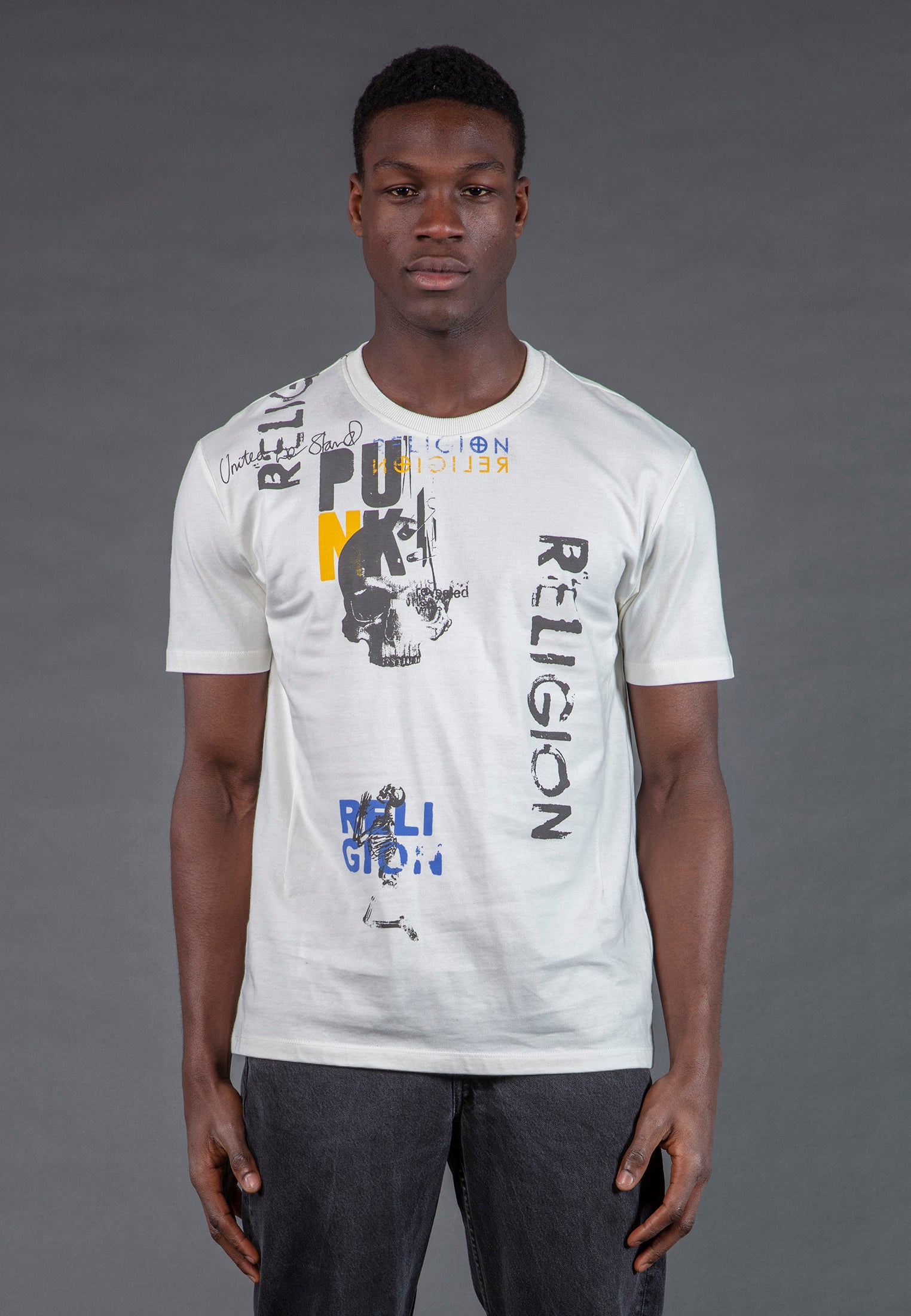 PUNK COLOUR T-SHIRT OFF WHITE