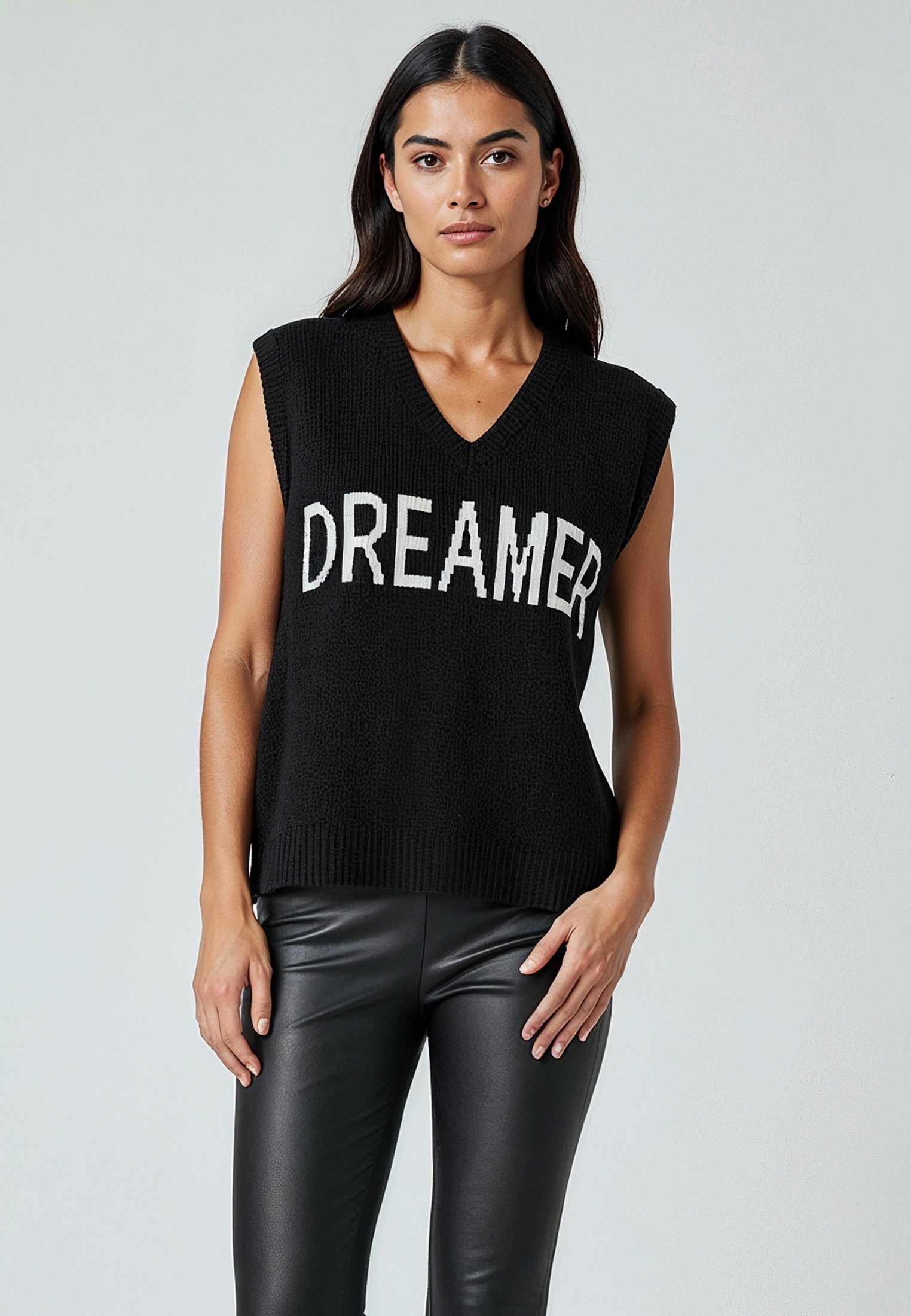 REBEL DREAMER SWEATER VEST BLACK