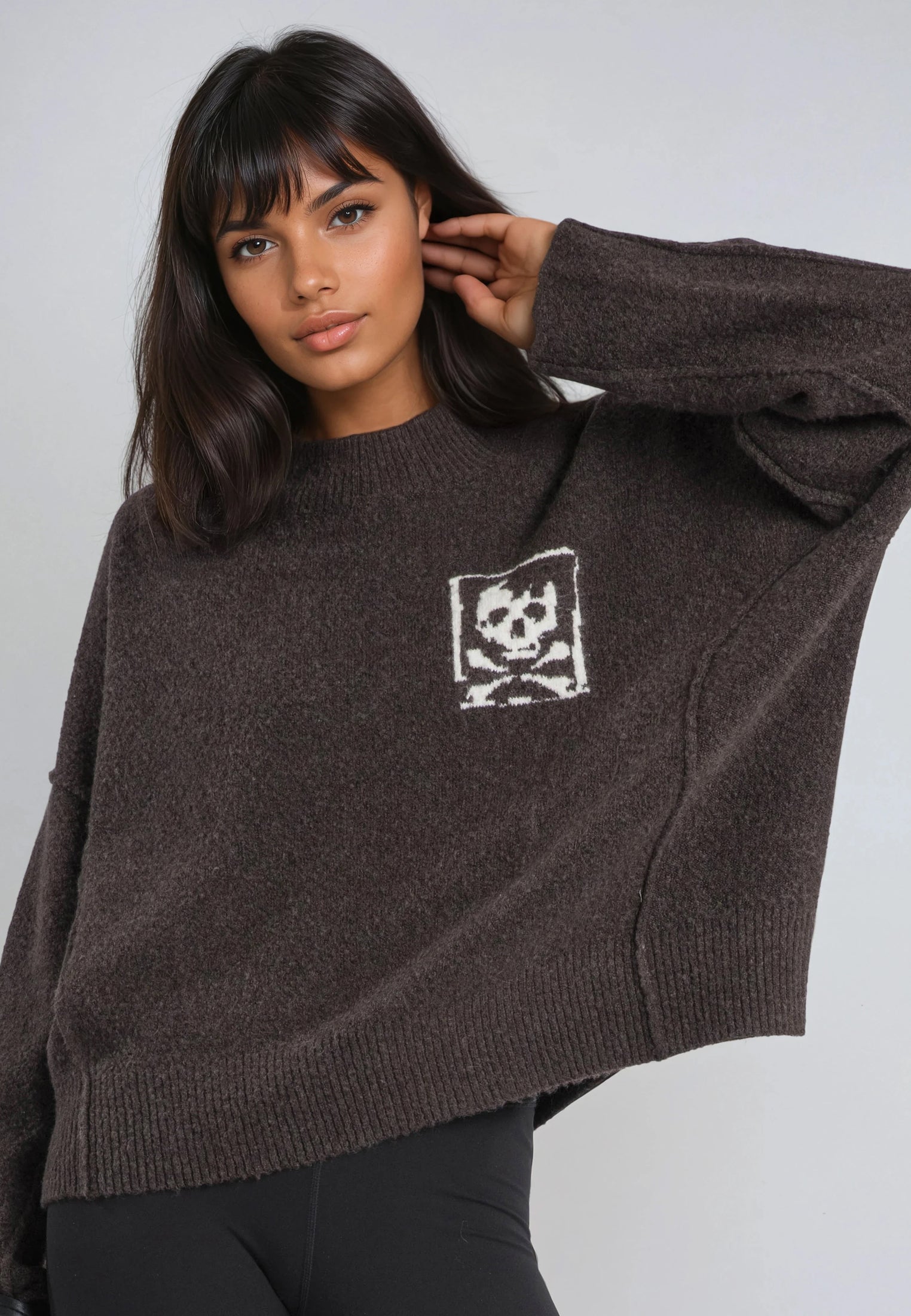 LUSCIOUS JUMPER DARK BROWN
