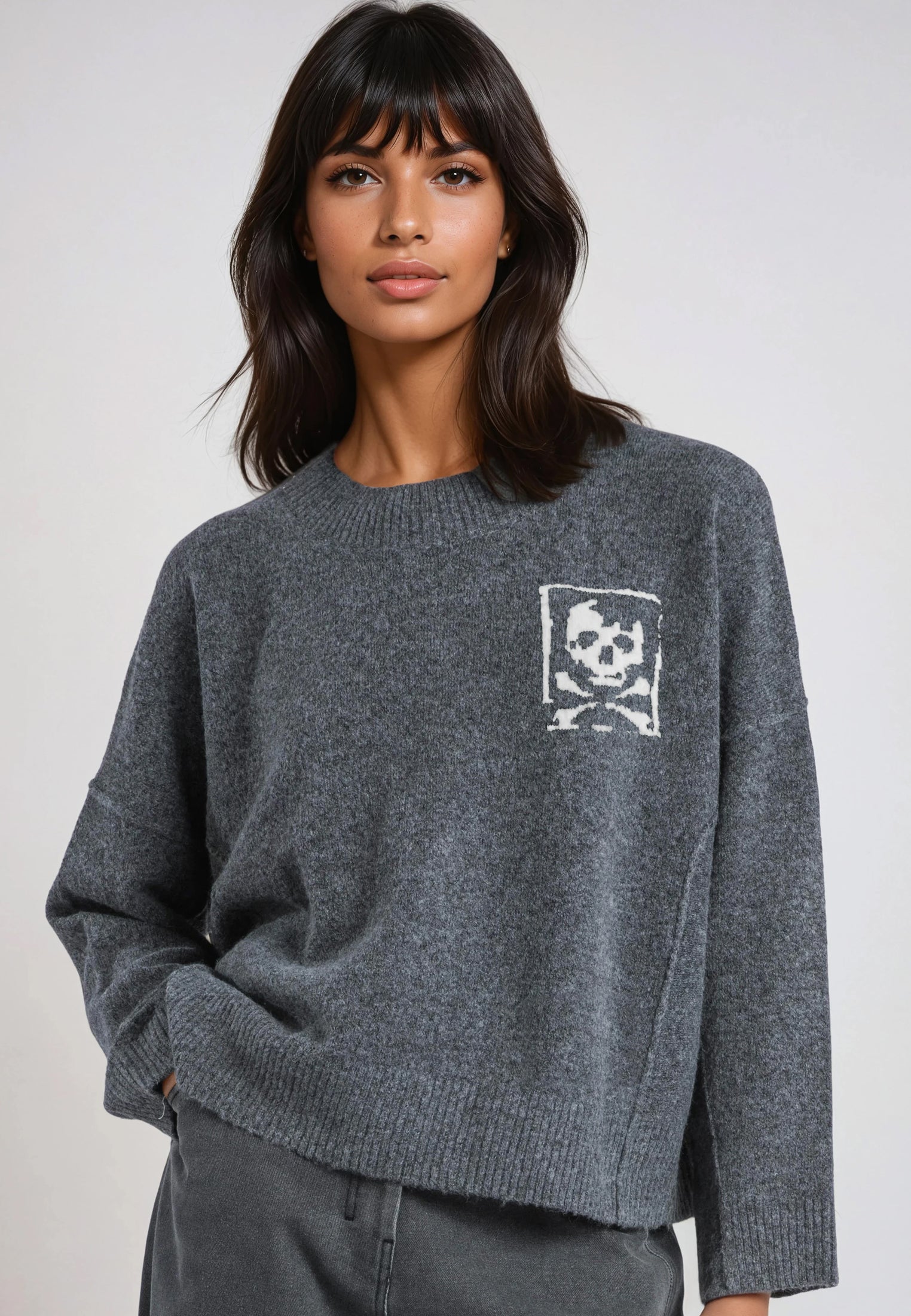 LUSCIOUS JUMPER CHARCOAL