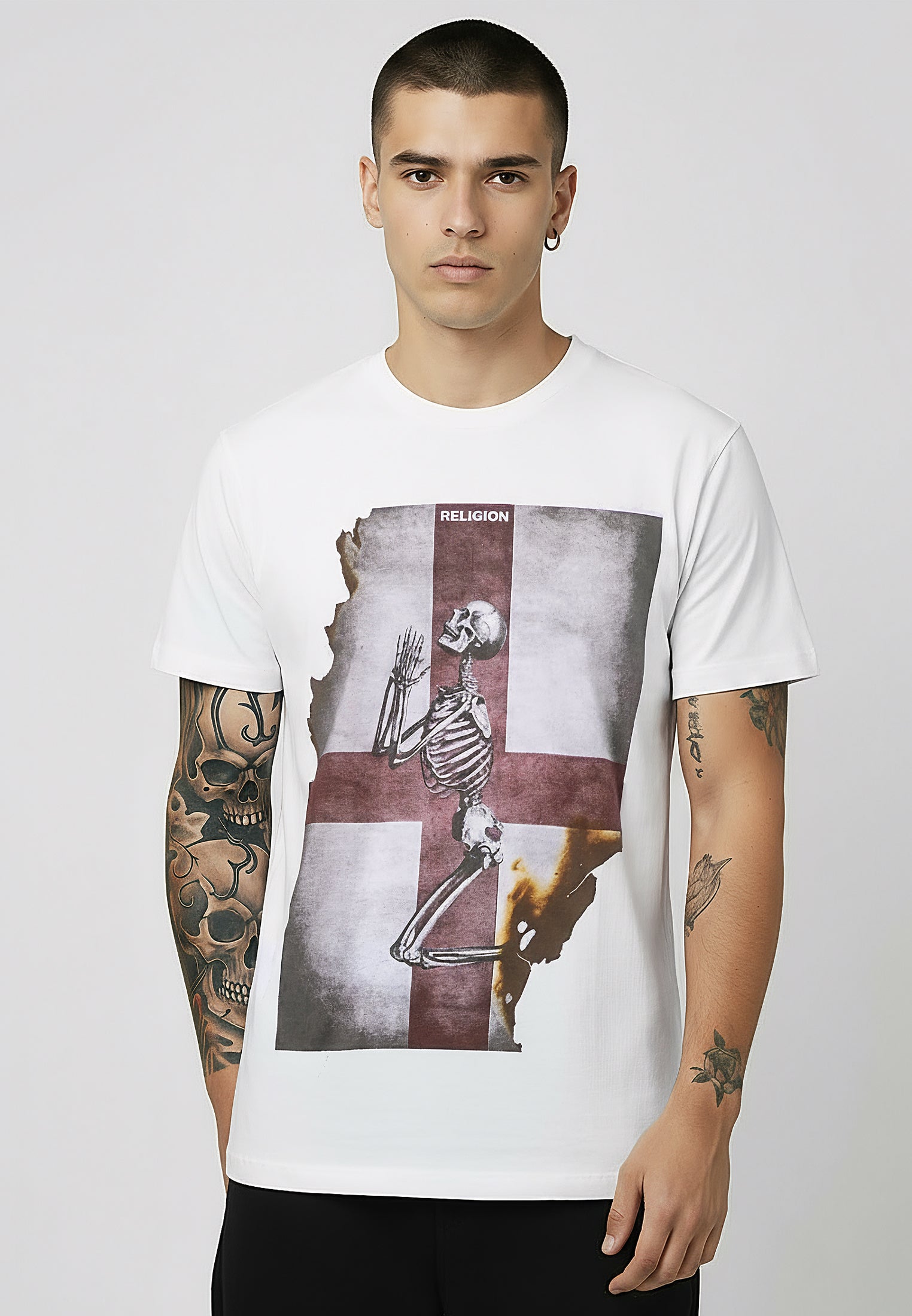 ENGLAND SKELETON T-SHIRT WHITE