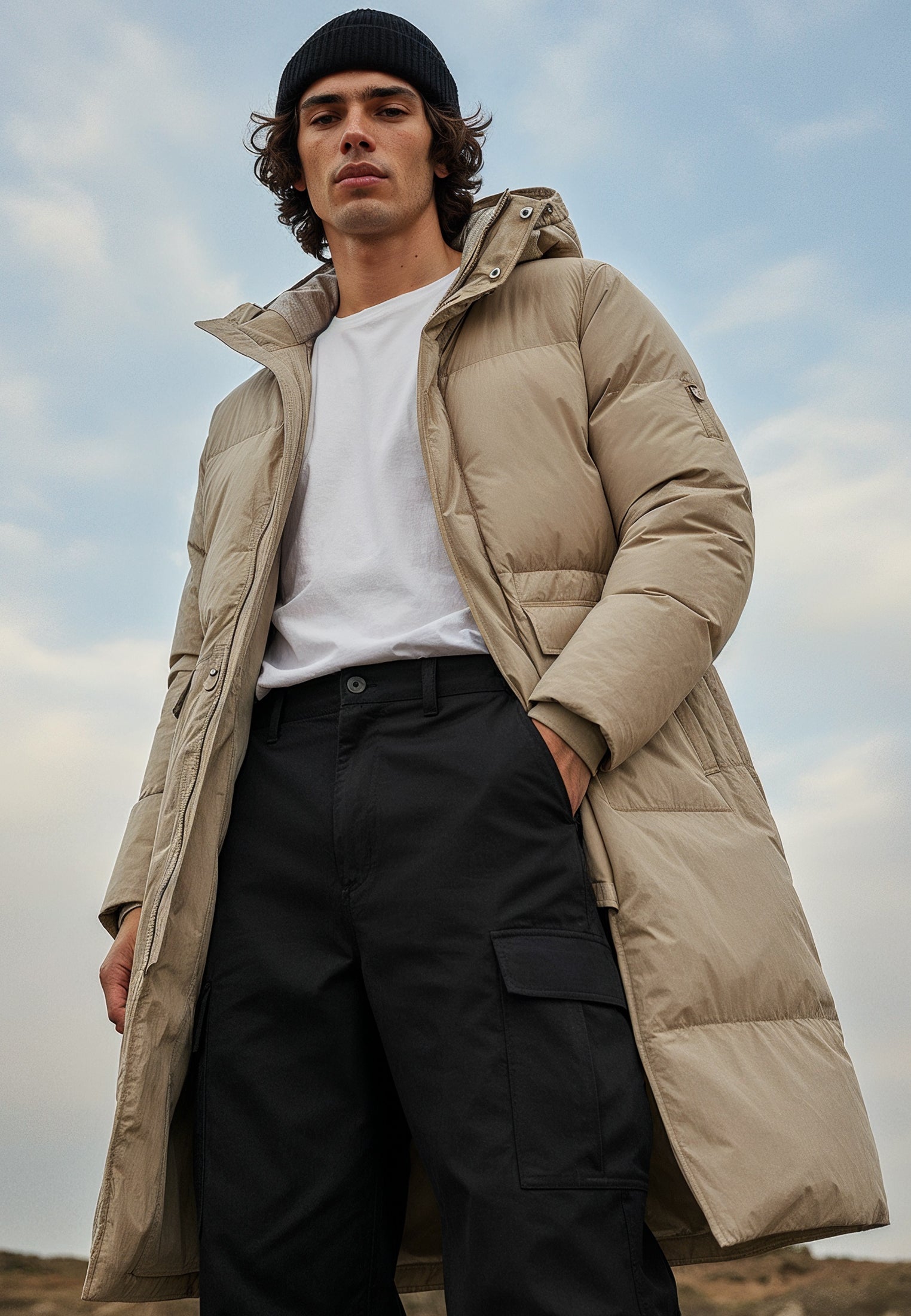 VOYAGER PUFFER PARKA STONE