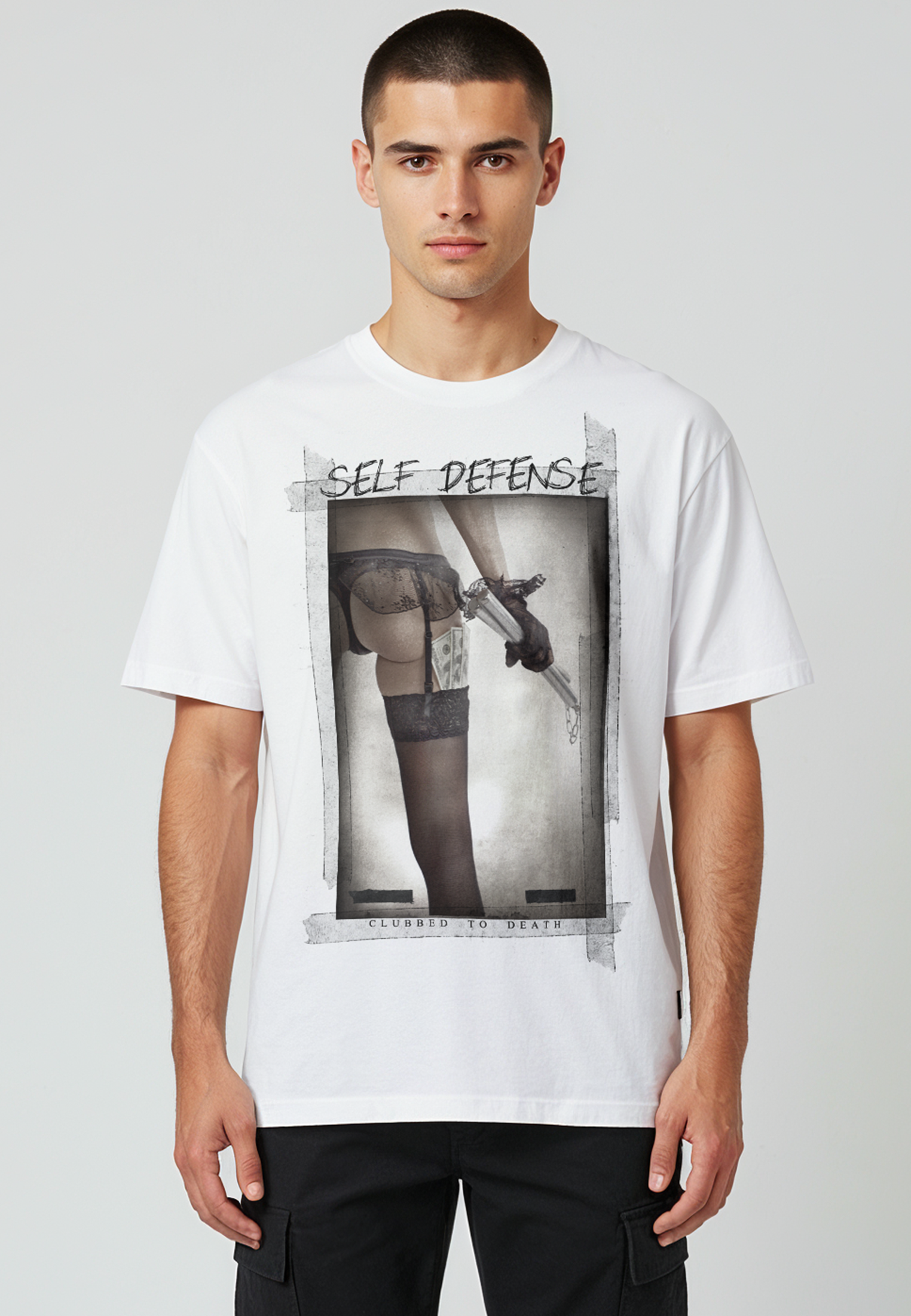 SELF DEFENSE T-SHIRT WHITE