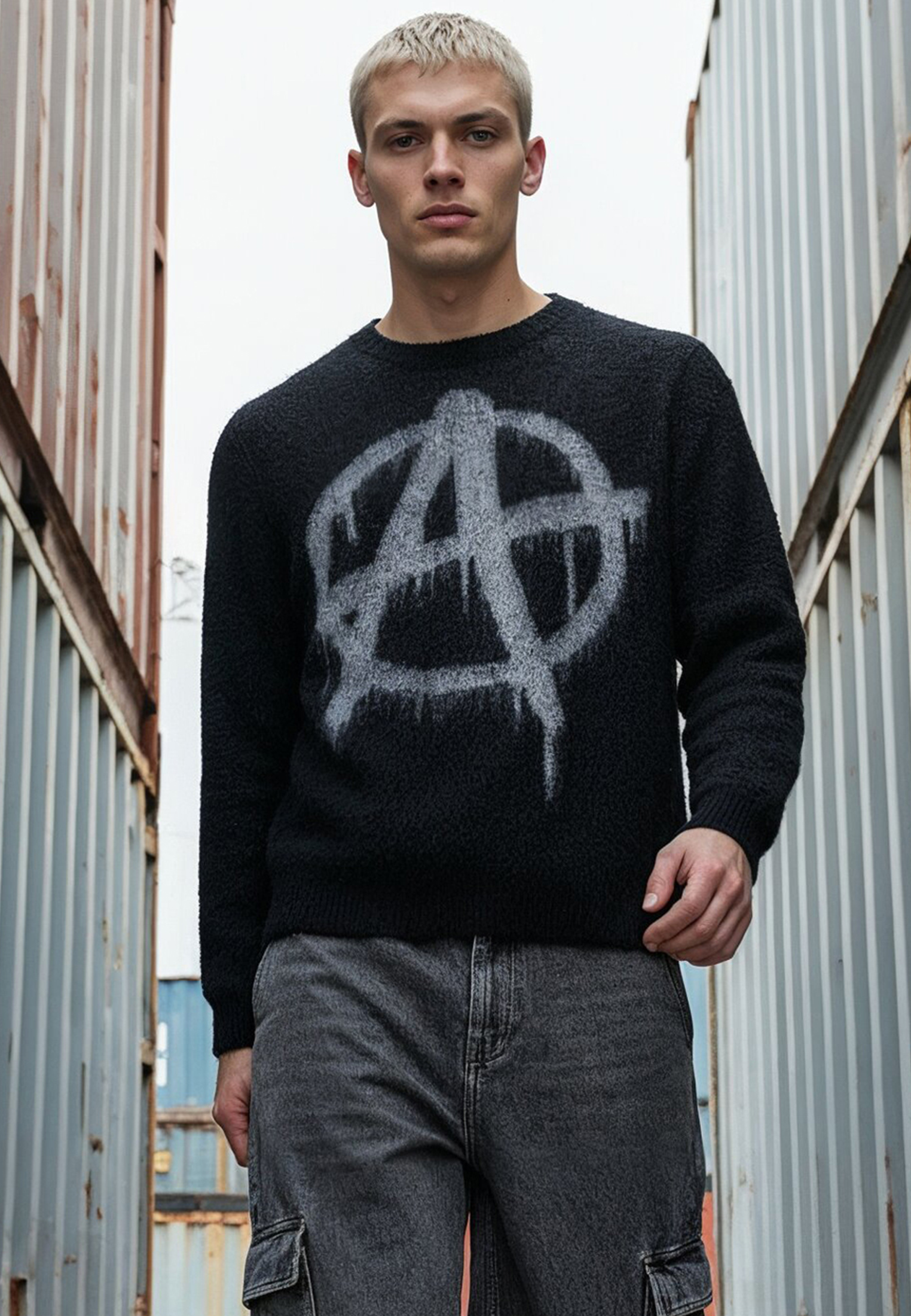 SYMBOL KNIT BLACK